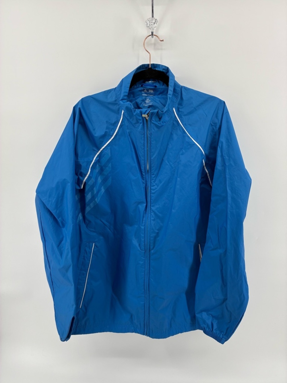 adidas Men's Golf Clima Proof Royal Blue Windbreaker Performance Outdoor Jacket